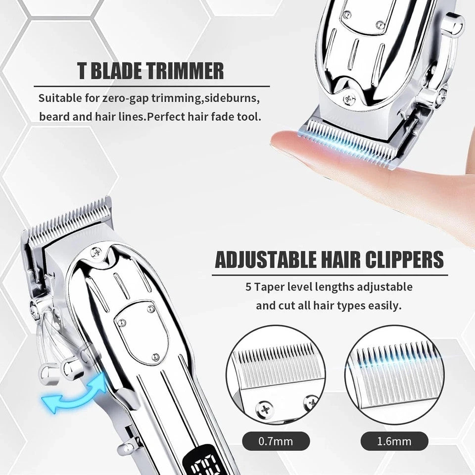Profesional Maquina De Cortar Cabello Pelo Set Máquinas Cortapelos Para Hombres