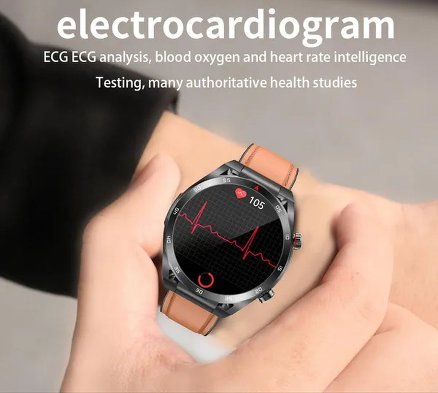 LIGE ECG+PPG Smart Watch Men Smart Watch 2023 HPV Tracking Monitor Bluetooth Call Sport Fitness Men Smartwatch for Xiaomi Huawei