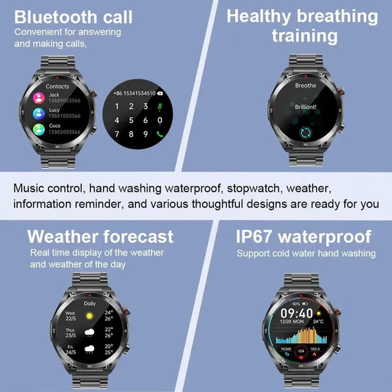 LIGE ECG+PPG Smart Watch Men Smart Watch 2023 HPV Tracking Monitor Bluetooth Call Sport Fitness Men Smartwatch for Xiaomi Huawei