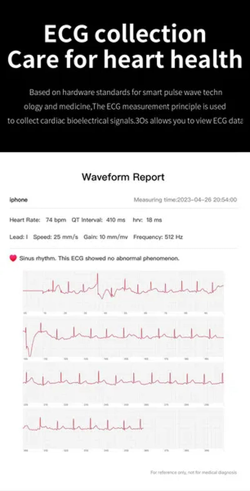 LIGE ECG+PPG Smart Watch Men Smart Watch 2023 HPV Tracking Monitor Bluetooth Call Sport Fitness Men Smartwatch for Xiaomi Huawei