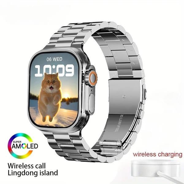 New IW9 Ultar Smart Watch Men Series 9 2.04 Inch High Refresh Rtae AMOLED Screen Compass IWO Smartwatch Women for App1E Watch Android Watch