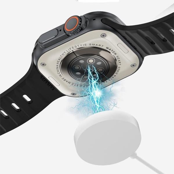 New IW9 Ultar Smart Watch Men Series 9 2.04 Inch High Refresh Rtae AMOLED Screen Compass IWO Smartwatch Women for App1E Watch Android Watch