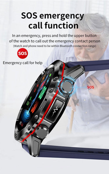 2025 New Health Managed Smart Watch Health Measure Fat Uric Acid Call ECG+PPG Health Smartwatch IOS