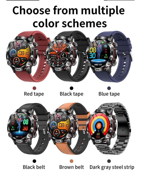 2025 New Health Managed Smart Watch Health Measure Fat Uric Acid Call ECG+PPG Health Smartwatch IOS