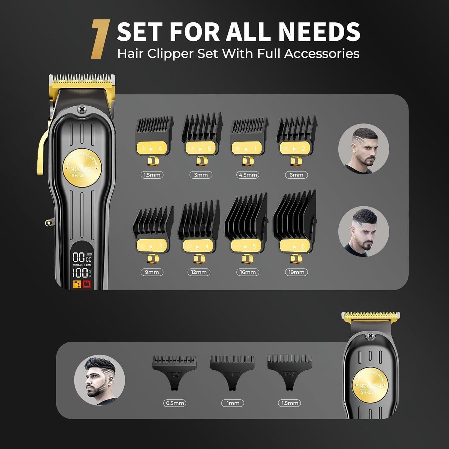 Maquina De Cortar Cabello Pelo Set Máquinas Profesional Cortapelos Para Hombres