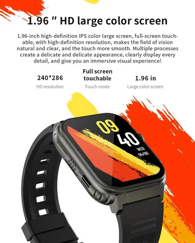 LIGE Recording Function SIRI Dial Smart Watch 600MAH Large Battery TWS Music 100+ Sports Watch True Blood Oxygen Smartwatch Men