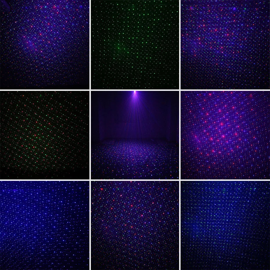 ALIEN RGB Moving Static Star Christmas Laser Projector Waterproof Outdoor Garden Holiday Party Xmas Tree House Shows Lighting