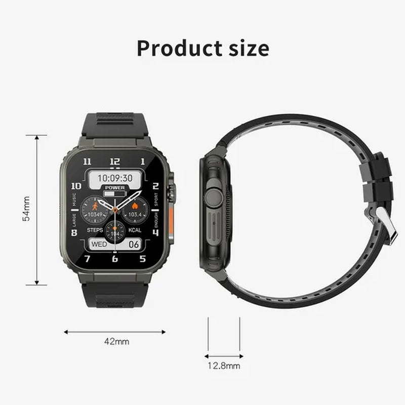 LIGE Recording Function SIRI Dial Smart Watch 600MAH Large Battery TWS Music 100+ Sports Watch True Blood Oxygen Smartwatch Men