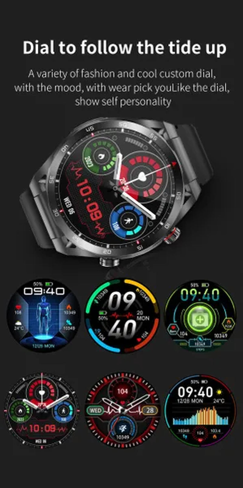LIGE ECG+PPG Smart Watch Men Smart Watch 2023 HPV Tracking Monitor Bluetooth Call Sport Fitness Men Smartwatch for Xiaomi Huawei