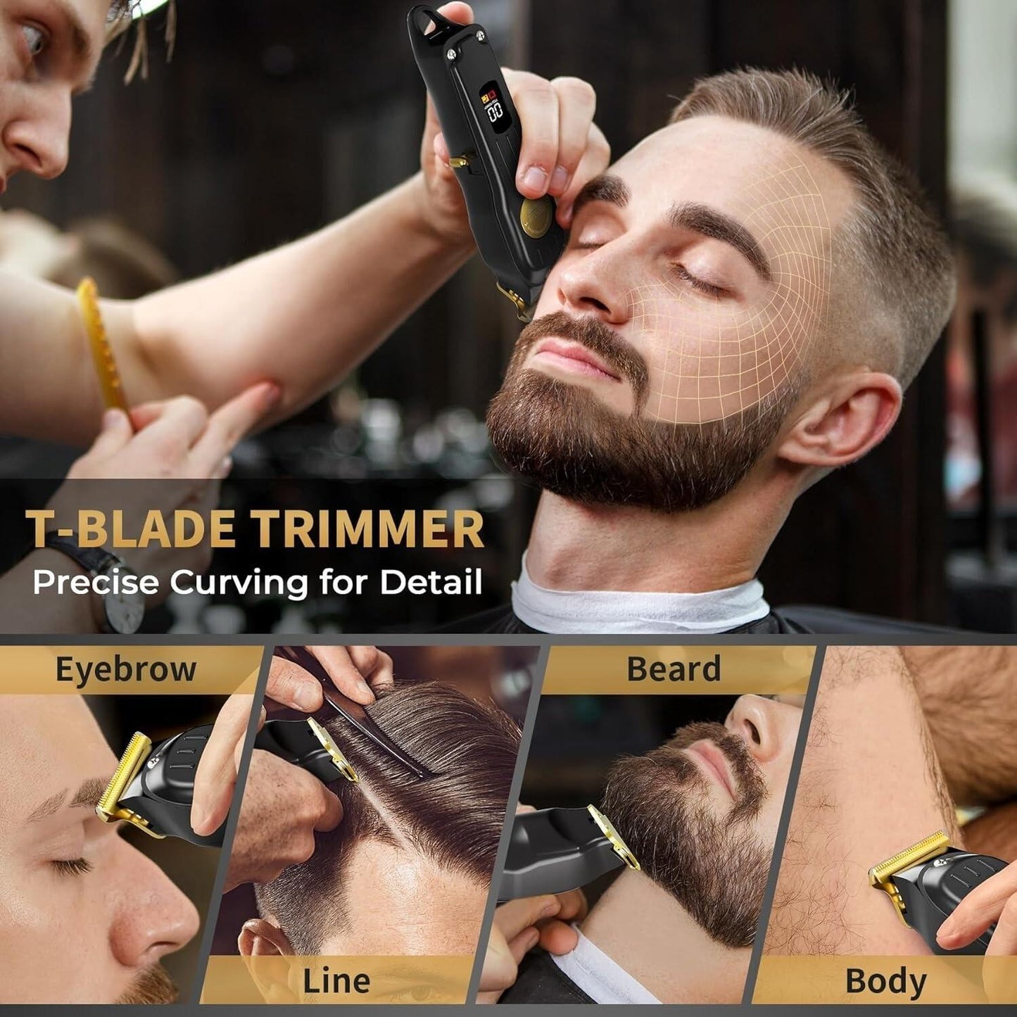 Maquina De Cortar Cabello Pelo Set Máquinas Profesional Cortapelos Para Hombres