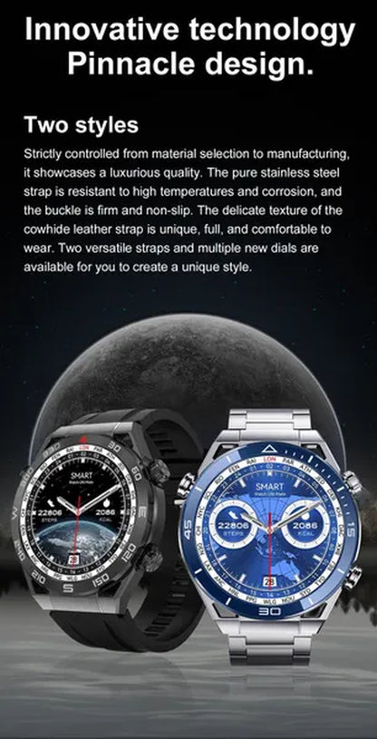 LIGE 2023 NFC ECG+PPG Bluetooth Call Smartwatch GPS Tracker Motion Bracelet Fitness for Huawei Watches Ultimate Smart Watch Men