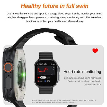 New IW9 Ultar Smart Watch Men Series 9 2.04 Inch High Refresh Rtae AMOLED Screen Compass IWO Smartwatch Women for App1E Watch Android Watch