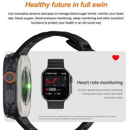 New IW9 Ultar Smart Watch Men Series 9 2.04 Inch High Refresh Rtae AMOLED Screen Compass IWO Smartwatch Women for App1E Watch Android Watch