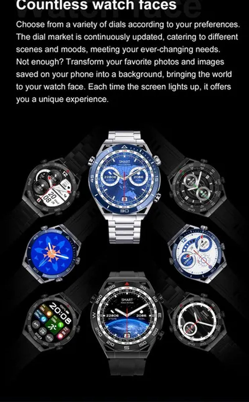 LIGE 2023 NFC ECG+PPG Bluetooth Call Smartwatch GPS Tracker Motion Bracelet Fitness for Huawei Watches Ultimate Smart Watch Men