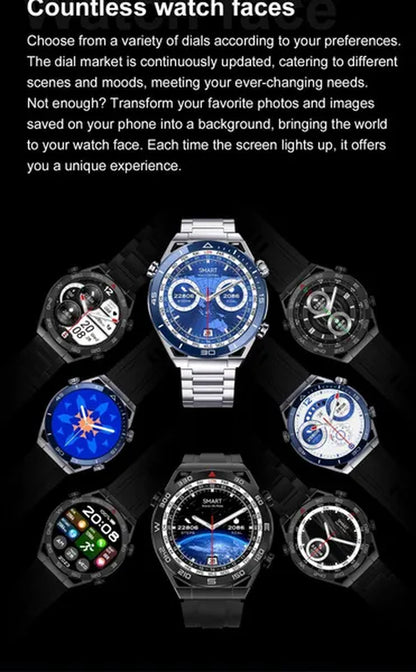LIGE 2023 NFC ECG+PPG Bluetooth Call Smartwatch GPS Tracker Motion Bracelet Fitness for Huawei Watches Ultimate Smart Watch Men