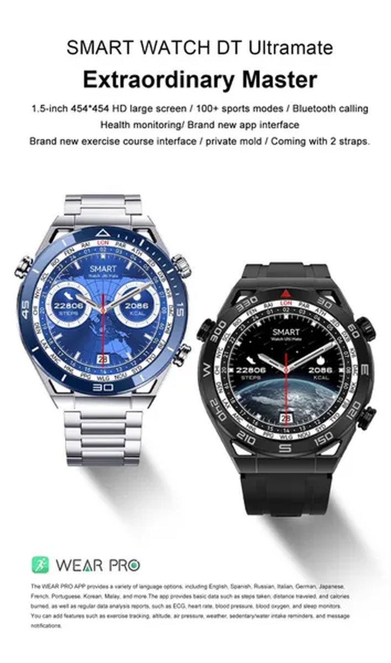 LIGE 2023 NFC ECG+PPG Bluetooth Call Smartwatch GPS Tracker Motion Bracelet Fitness for Huawei Watches Ultimate Smart Watch Men