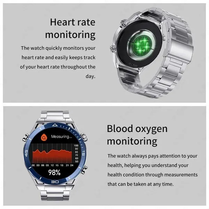 LIGE 2023 NFC ECG+PPG Bluetooth Call Smartwatch GPS Tracker Motion Bracelet Fitness for Huawei Watches Ultimate Smart Watch Men